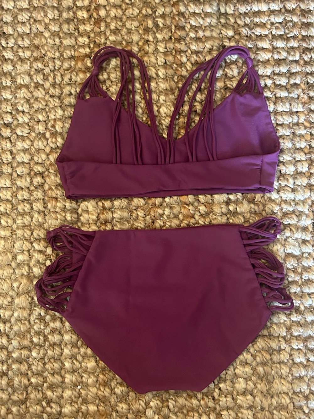 Mikoh Swimwear Purple Bikini Set - Picture 3 of 5